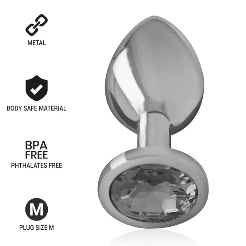 Bijou Anal Métal Diamanté Luxe Stimulation