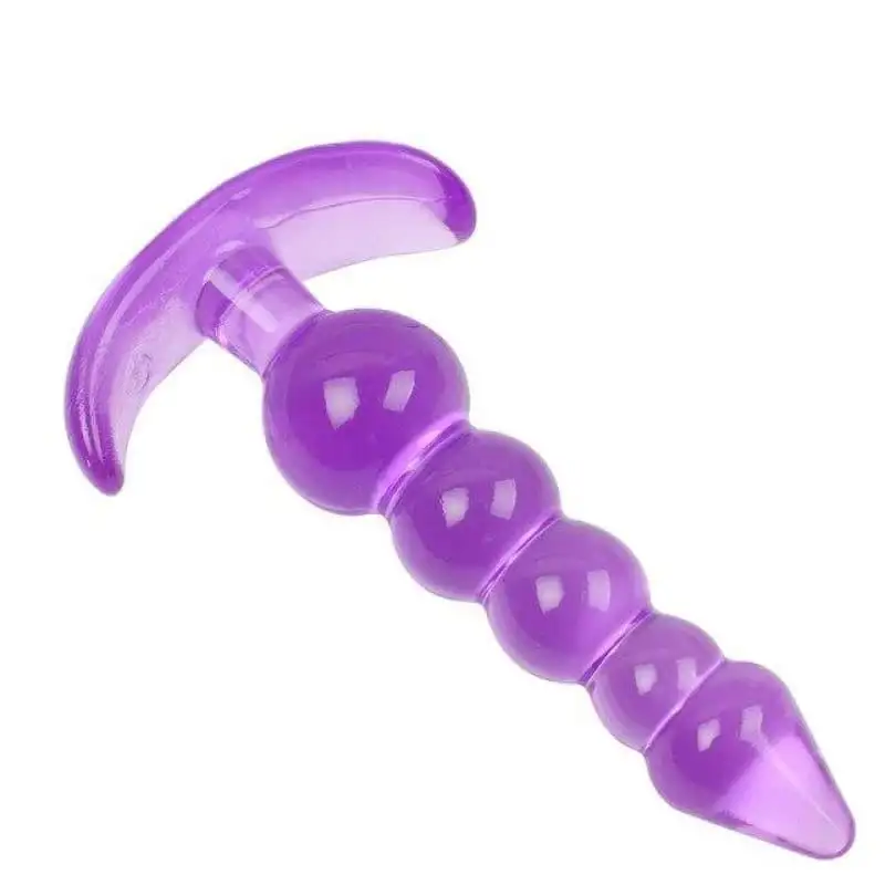 Plug Anal Silicone cône chapelet ancre Violet