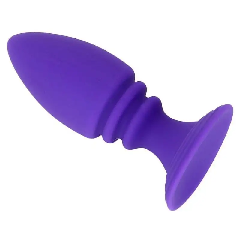 Plug Anal Silicone olive ventouse violet