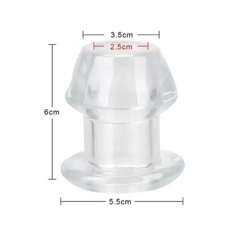 Plug Anal Tunnel silicone point Transparent M