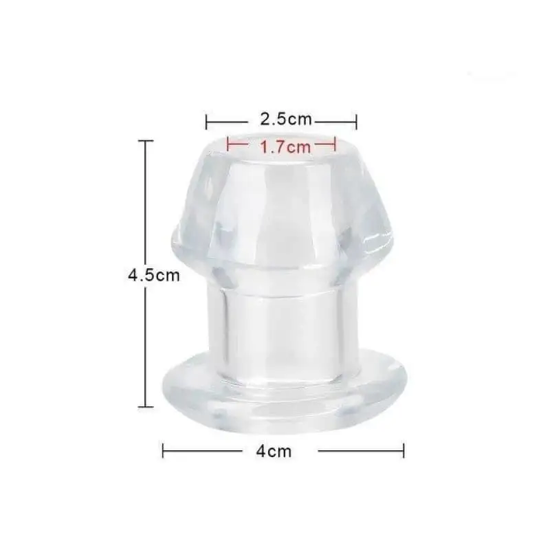Plug Anal Tunnel silicone point Transparent S