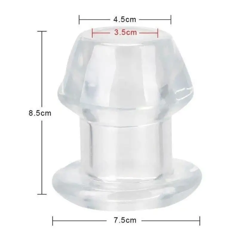 Plug Anal Tunnel silicone point Transparent XL