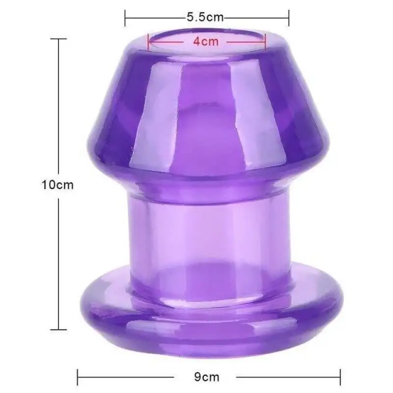 Plug Anal Tunnel silicone point Violet XXL
