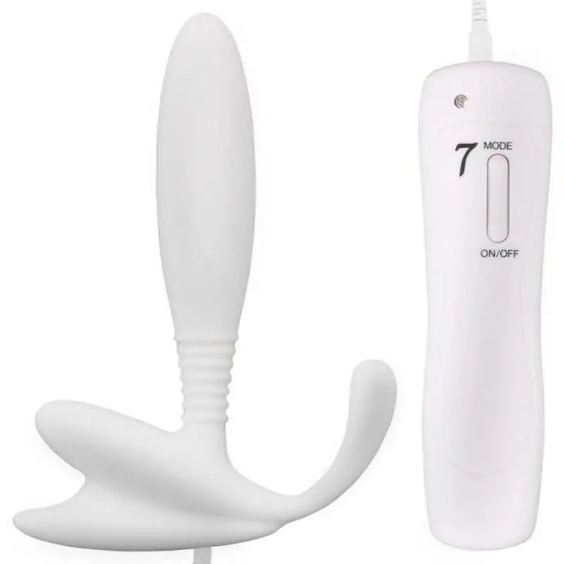 Plug Anal Vibrant bâton allonger blanc