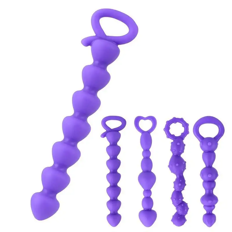 Plug anal vibrant chapelet violet