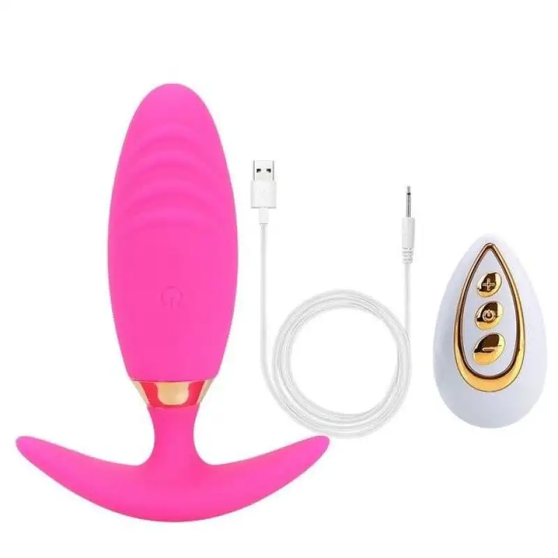 Plug Anal Vibrant Œuf ancre rose