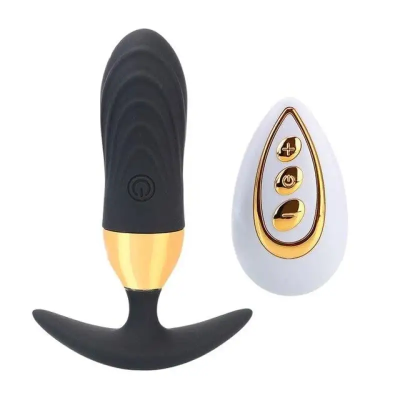 Plug Anal Vibrant ovale Noir 11.5cm