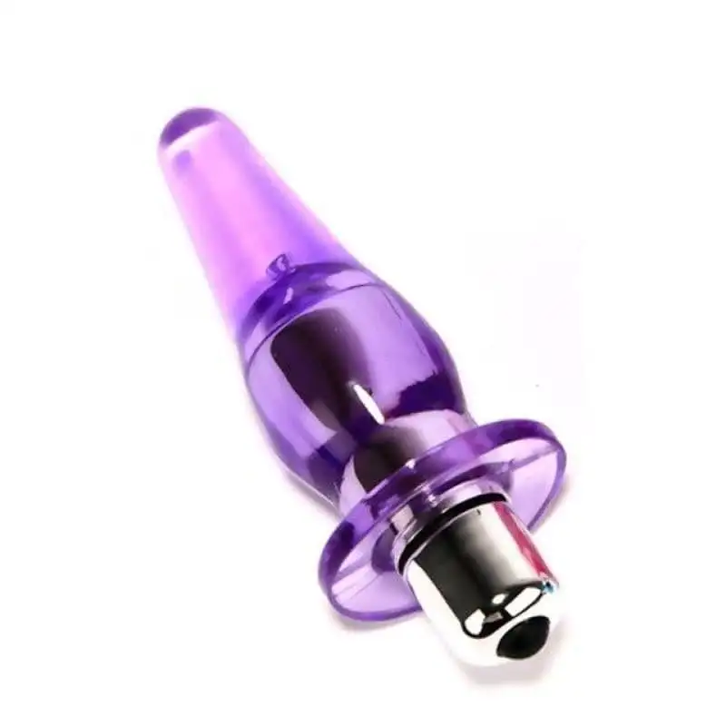 Plug Anal Vibrant un mini cône 7.5cm Violet