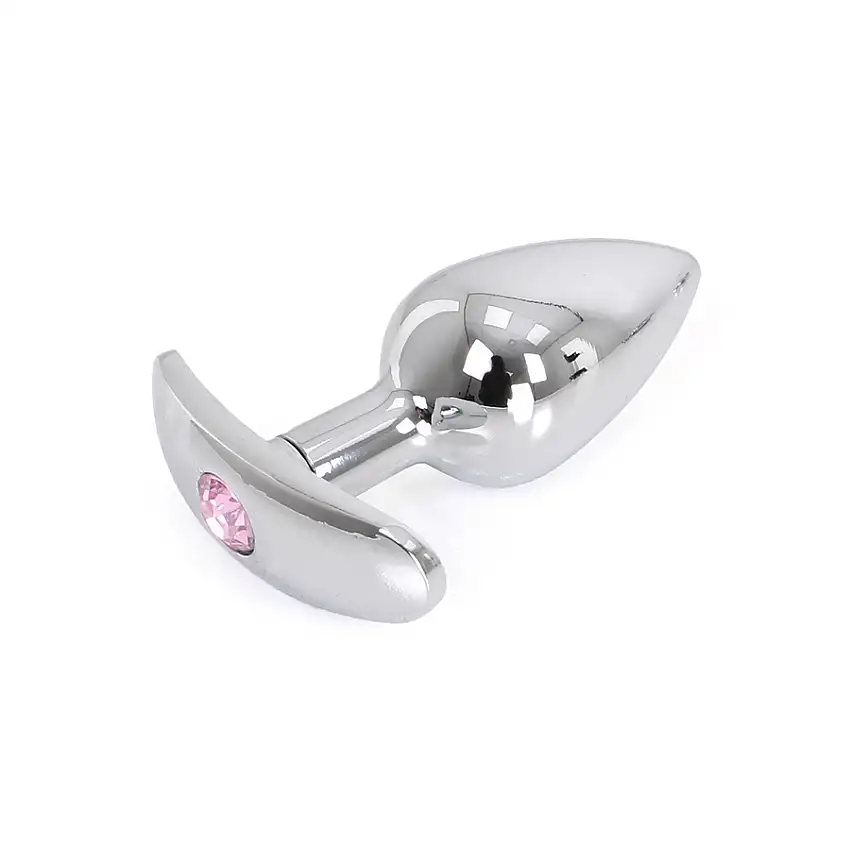Plug Bijou Anal avec Base arrondie CURVE 6 x 2.8 cm | Bijou Rose