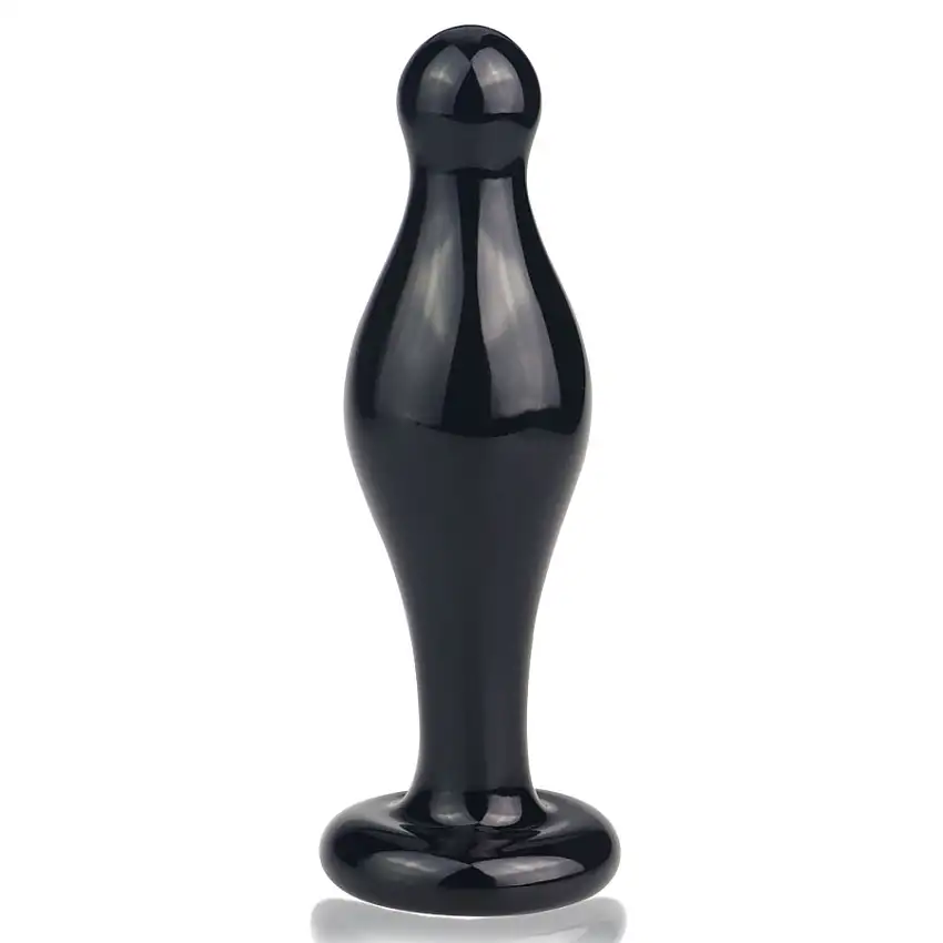 Plug en verre PAWLO 9.5 x 3.3cm Noir