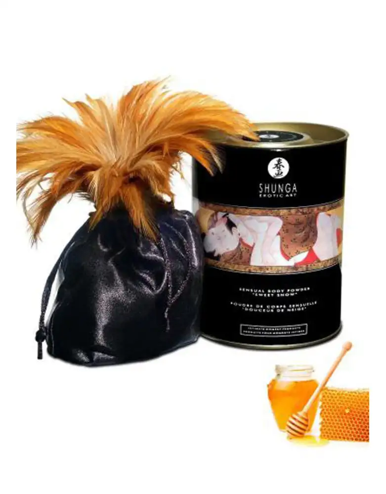 Poudre de massage corporelle comestible miel des nymphes 228grs