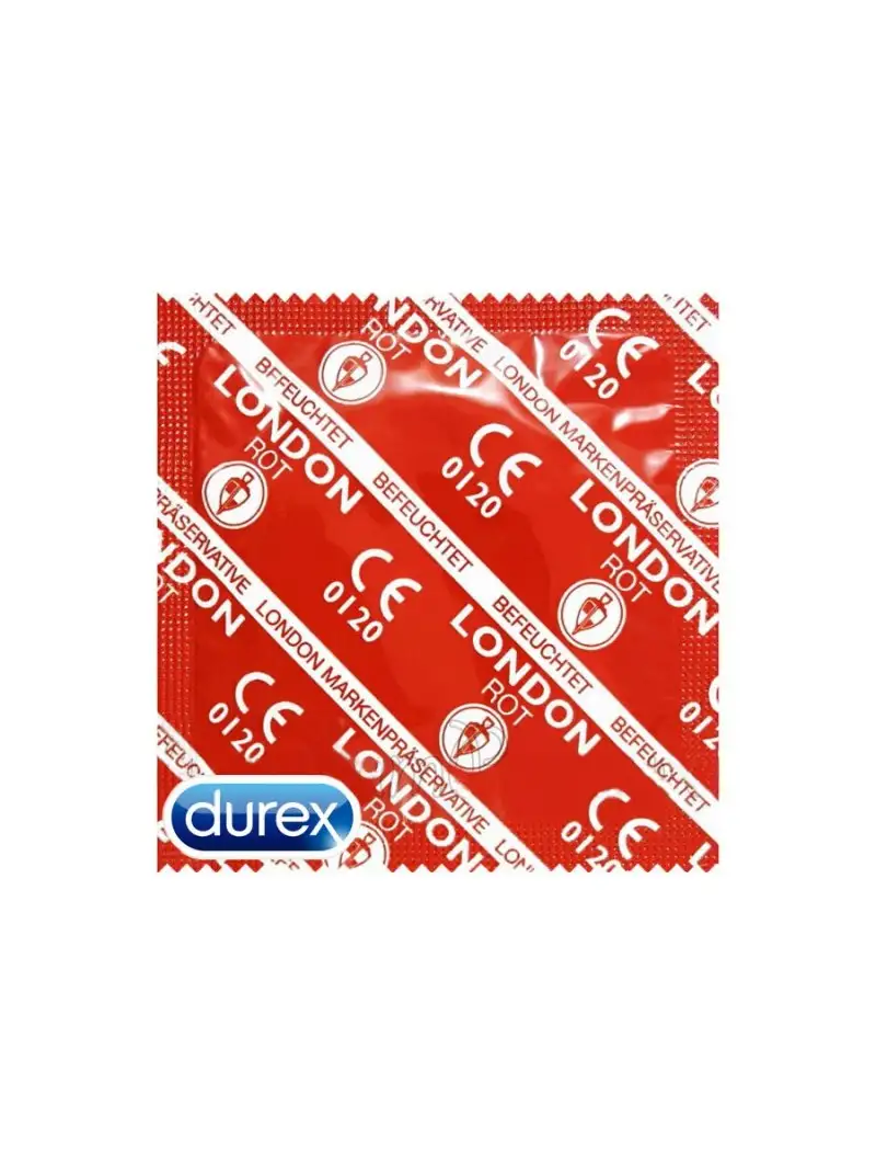 Préservatifs London Rot Durex Aromatisés Fraise x12