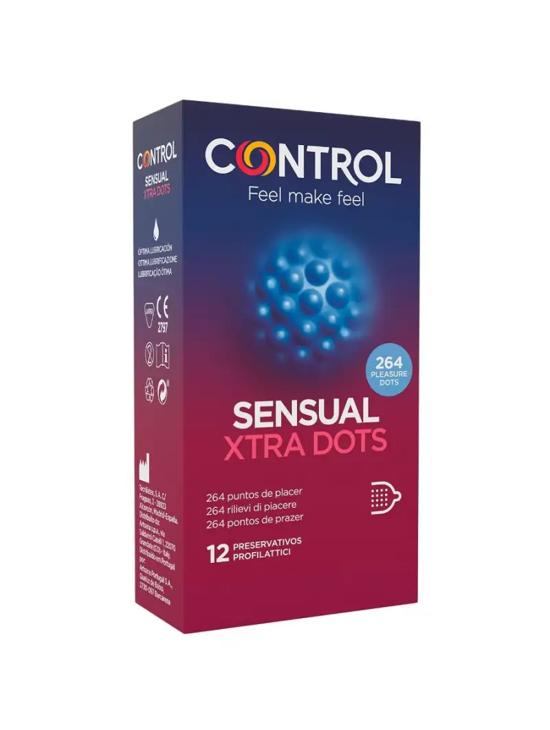 Préservatifs Sensual Xtra Dots Control x12