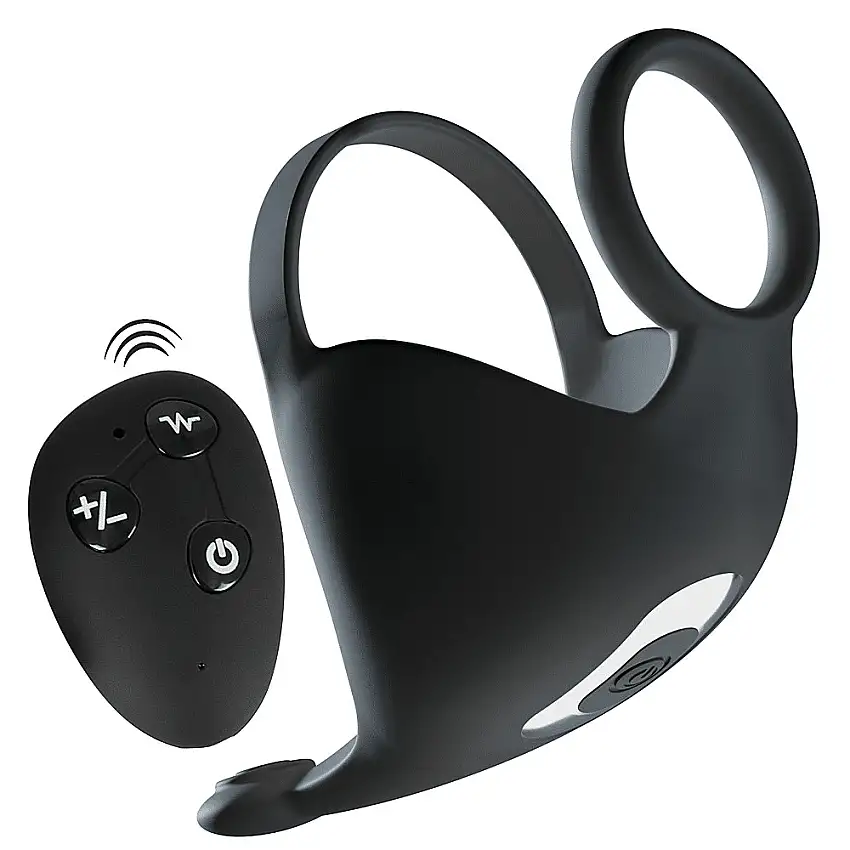 Cockring avec masseur pour testicules