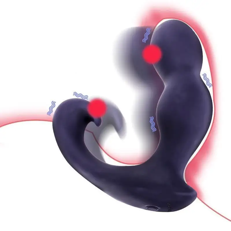 Revo Air Vibromasseur prostatique pivotant avec stimulation par pression d’air