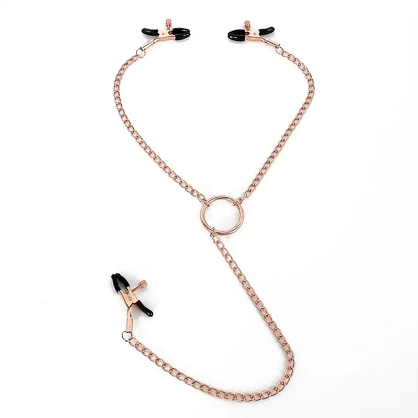 Pinces à tétons et pince clitoridienne Rose Gold