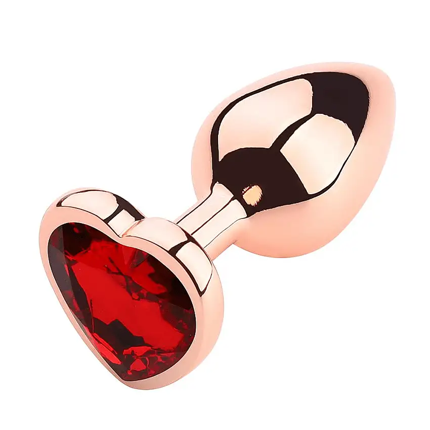 Plug anal Heart shape Rose Gold