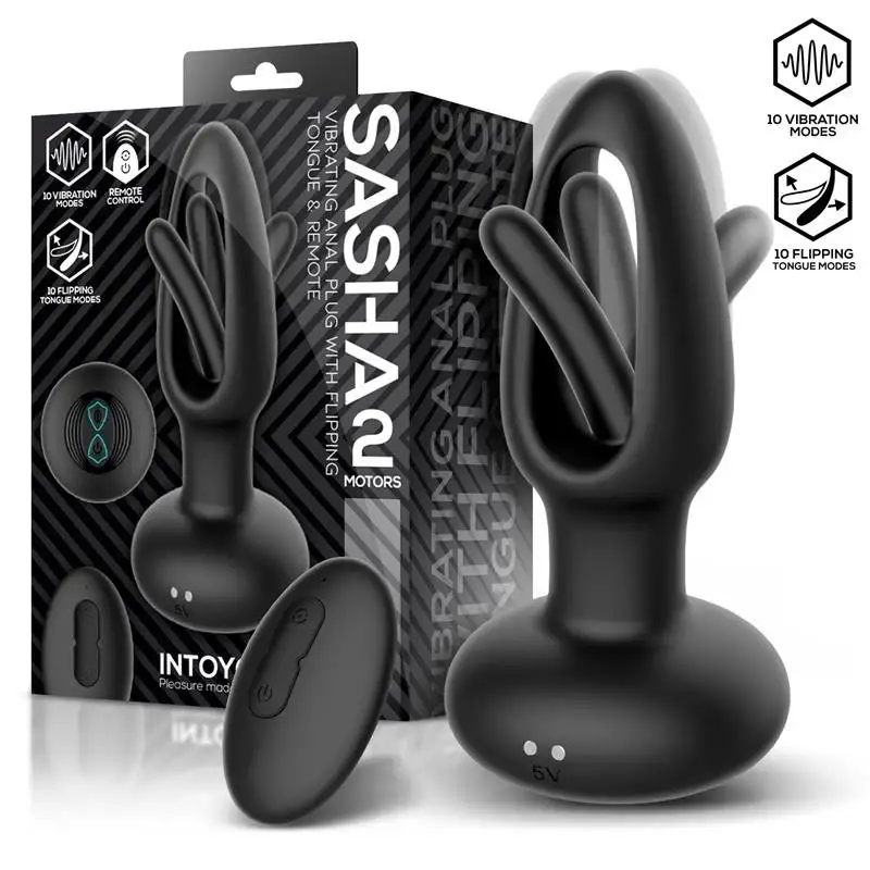 Sasha Plug vibrants et langue flappement ytélécommande