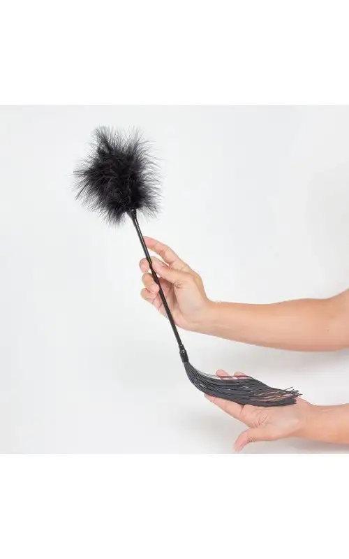 SECRET PLAY - DUSTER + FOUET NOIR