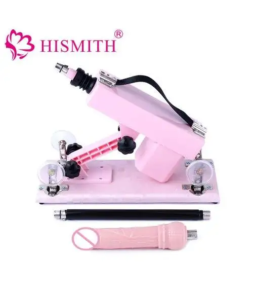 Sex Machine Gun réglable à vitesse variable et Ventouse ROSE