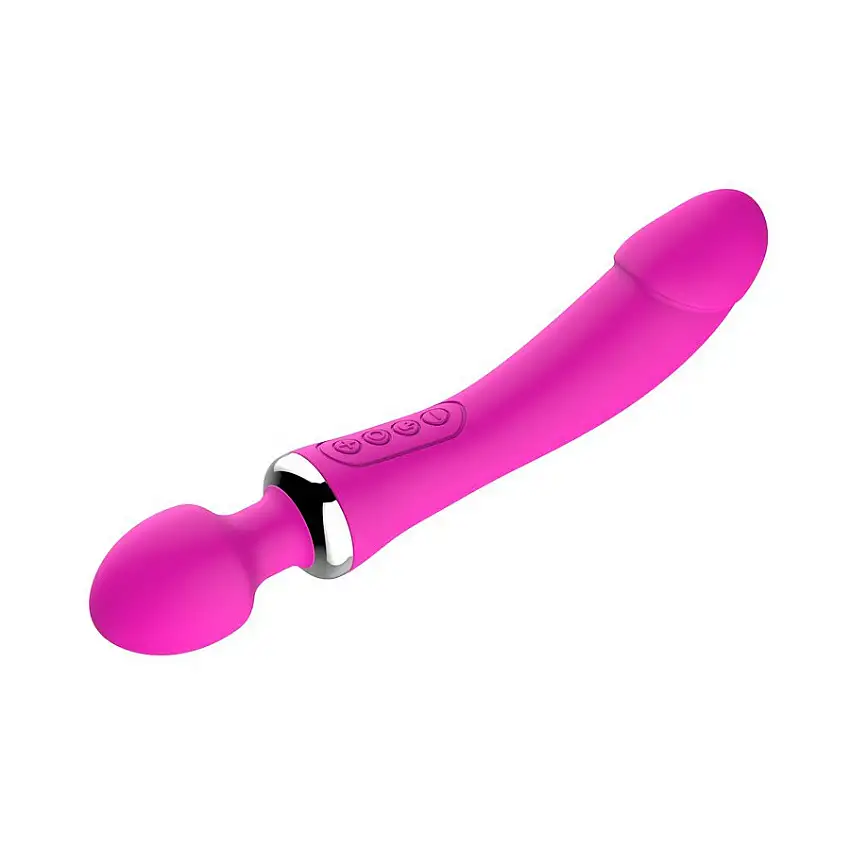 Sextoy wand Double pénétration - Mauve 39 mm