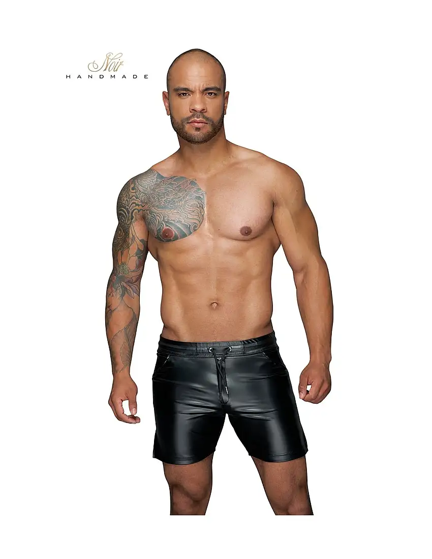 Short casual wetlook H061