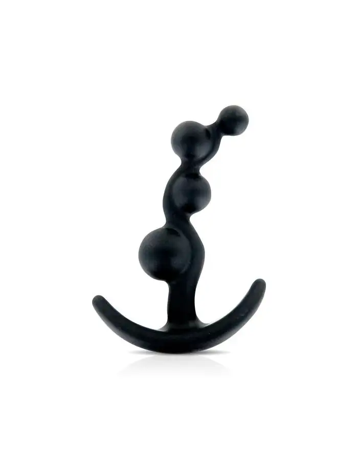 SMILIING BUTT PLUG 3.5P BLACK