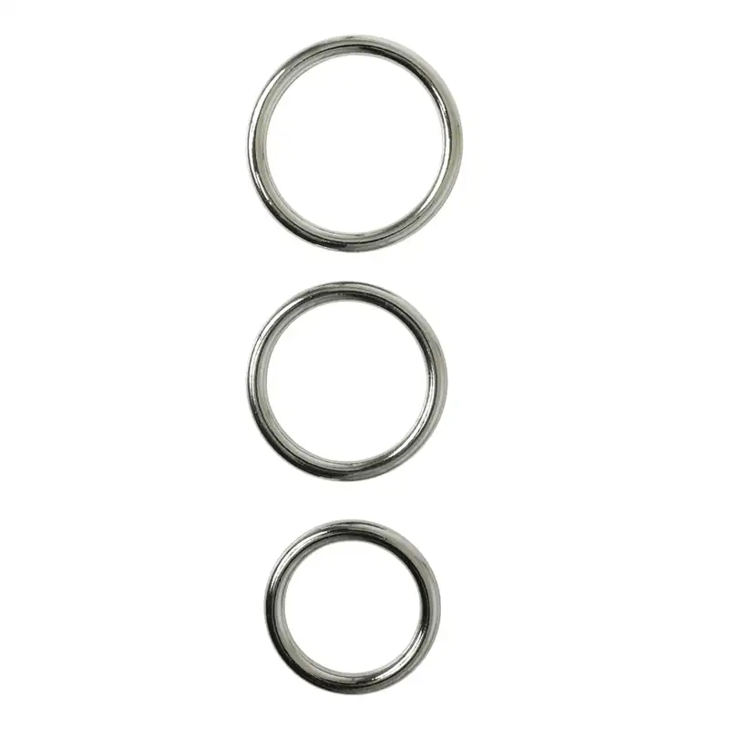 Sportsheets Seamless Metal O-Ring 3 Pack