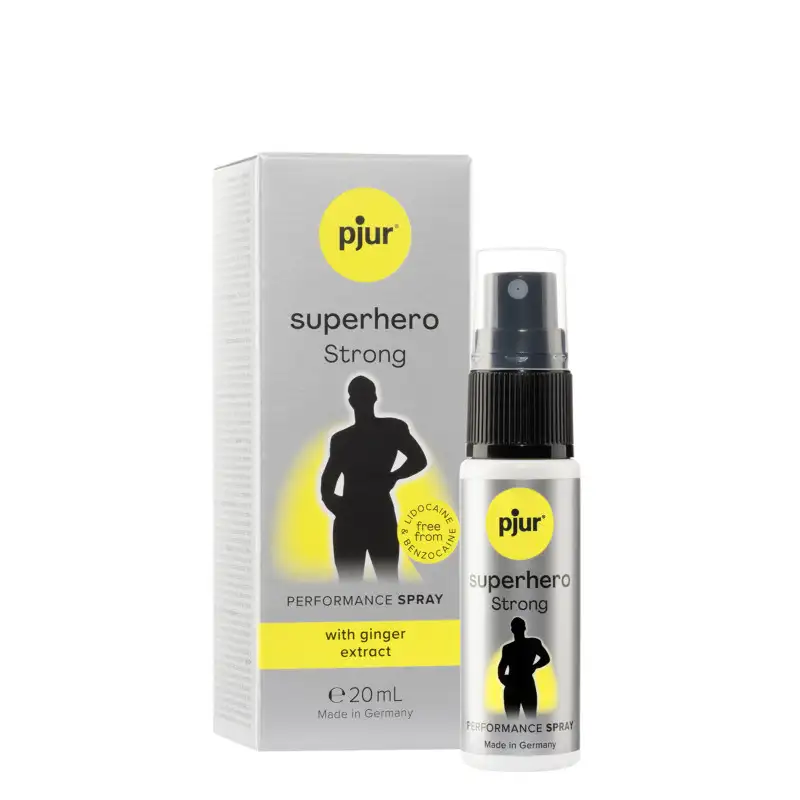 Pjur Superhero Strong, spray retardant avec extraits de gingembre 20ml
