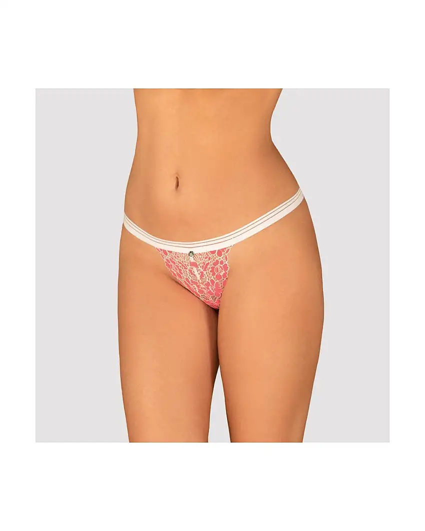 String en Dentelle Rose ‘Bloomys’ – Obsessive