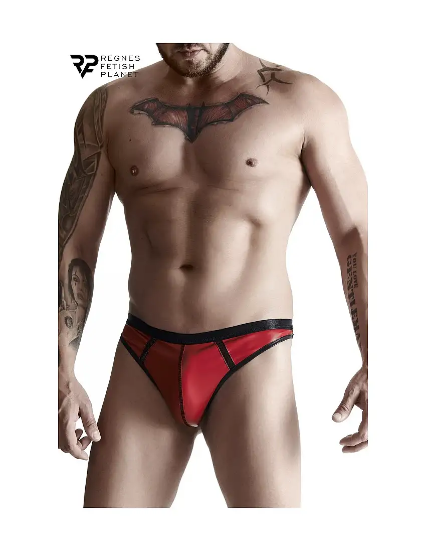 String en wetlook rouge - Regnes