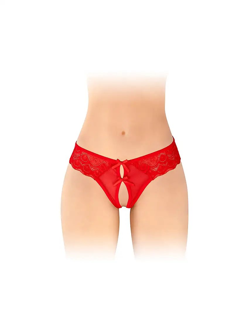 String ouvert Alicia rouge - Fashion Secret