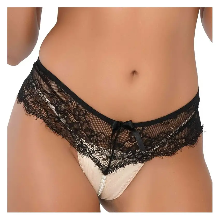 String Perlé ASHLEY Noir