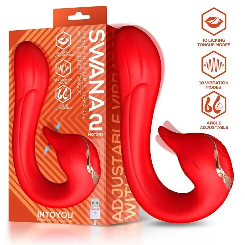 Swana Vibromasseur avec langue et angle réglable