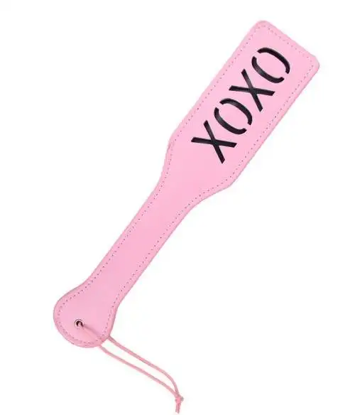 Tapette Cuir pour fessé rose XOXO