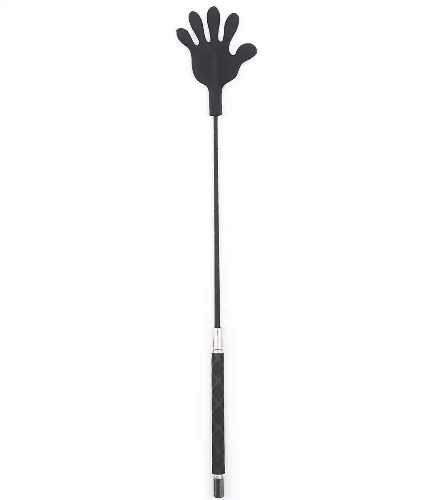 tapette noir en forme de main 45 cm