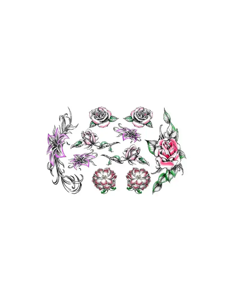 Tatouage éphémère - Plaque de 10 tattoos