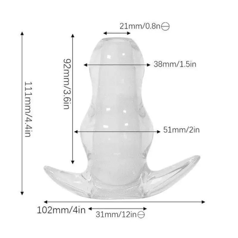 Tunnel Anal Silicone Onduler Transparent L