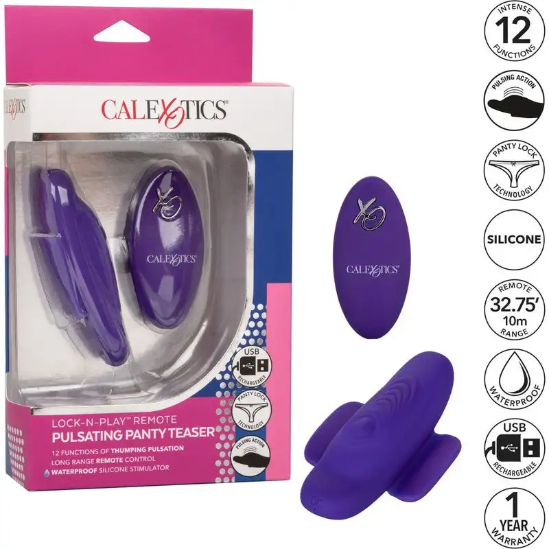 Vibrateur à Distance - Calexotics - Lock-N-Play Pulsating Panty Teaser