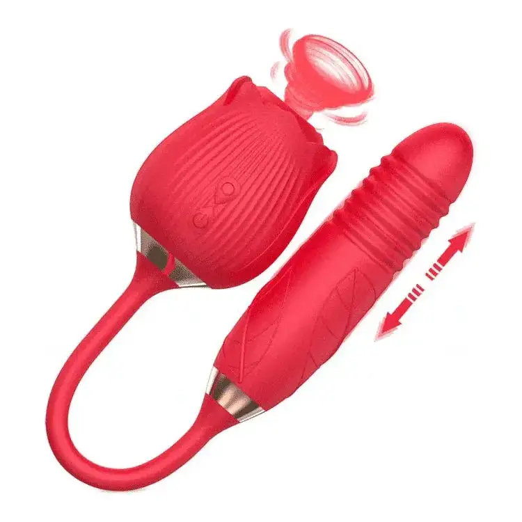Vibrateur à Succion - Secwell - Rose Toy With Thrusting