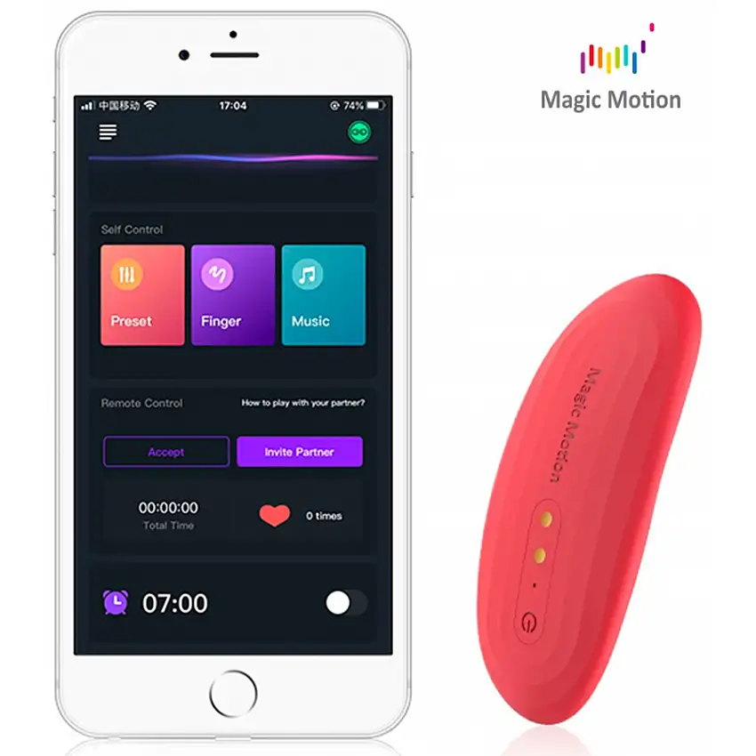 Vibro de culotte connecté MAGIC NYX Rouge