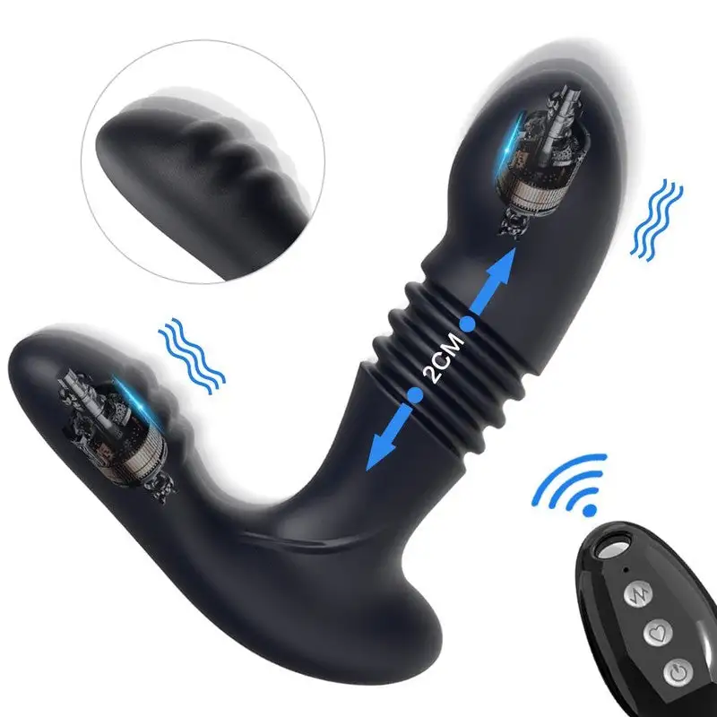 Vibromasseur anal en noir