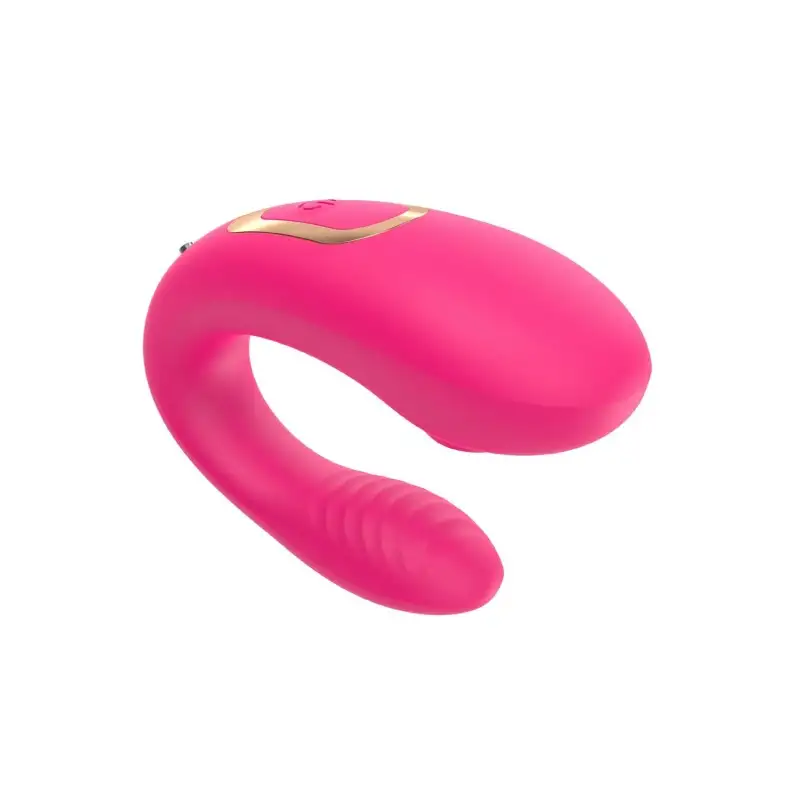 Vibromasseur double stimulation télécommandé rose