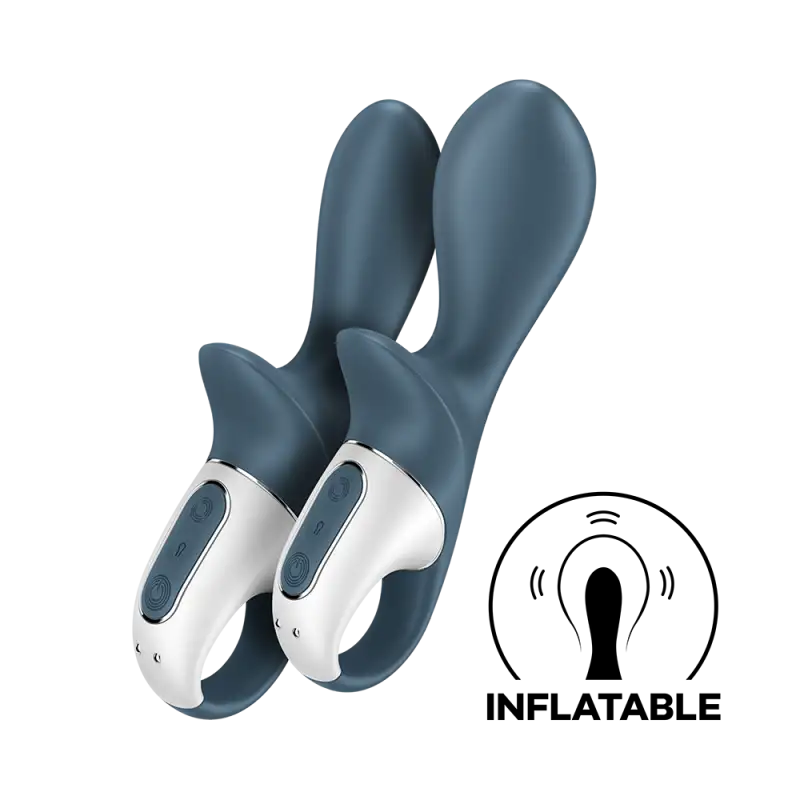 Vibromasseur gonflable anal gris "Air Pump Booty 2"