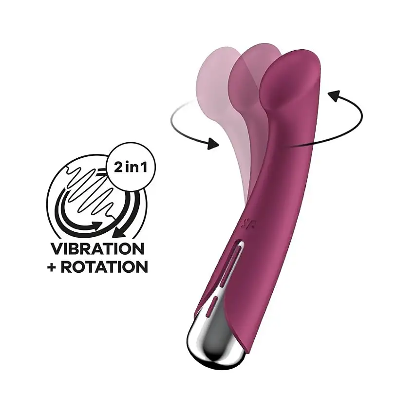 Vibromasseur Point G SPINNING G-SPOT 1 - 11 x 3.5cm Framboise