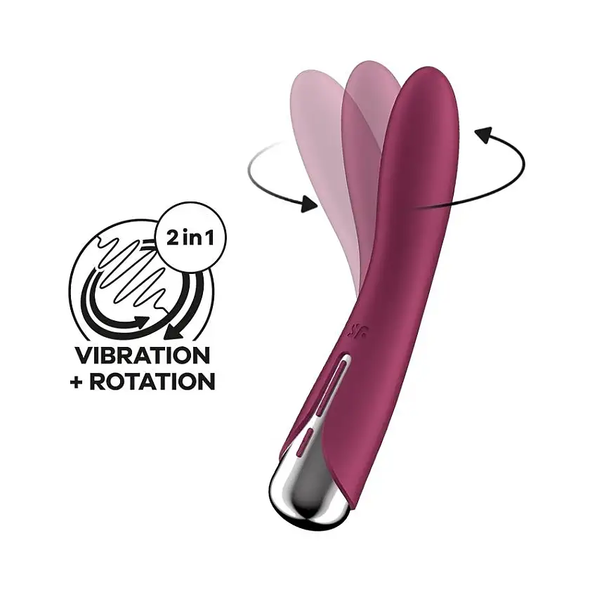 Vibromasseur Point G SPINNING VIBE 11 x 3cm Framboise