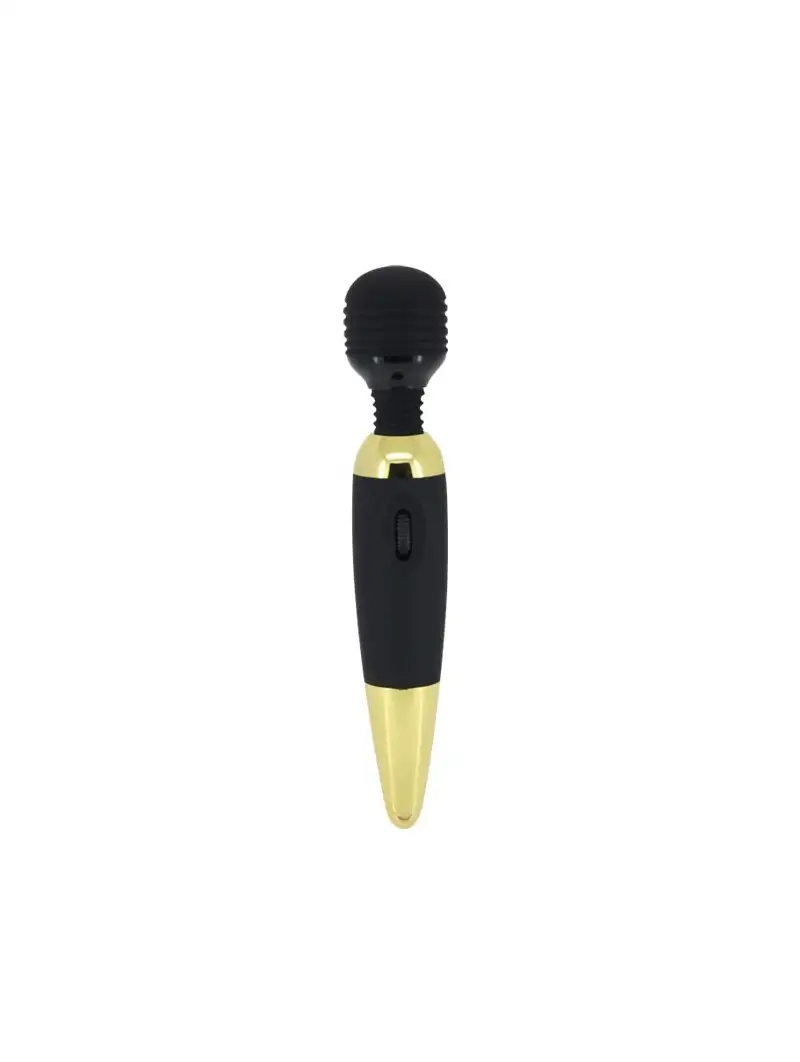 Stimulateur Power Wand Or et Noir Pretty Love