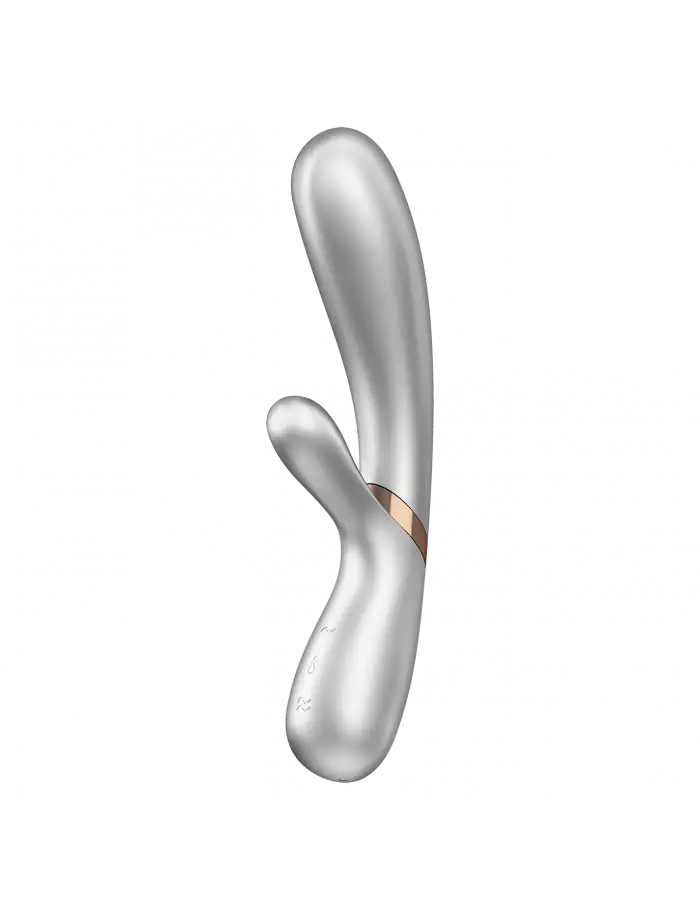 Vibromasseur rabbit chauffant Satisfyer Hot Lover silver