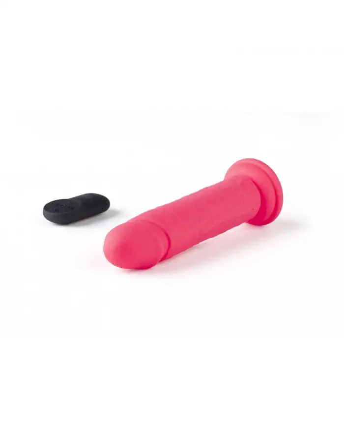 VIBROMASSEUR RÉALISTE "R15" FLESH 16.5CM AVEC TÉLÉCOMMANDE rose