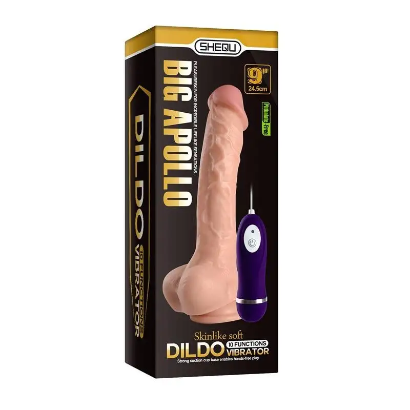 Vibromasseur réaliste télécommande Apolo 24,5 cm